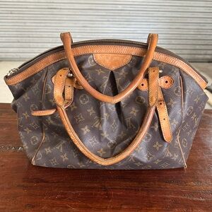 Louis Vuitton Tivoli GM Monogram Satchel with Tan Accents